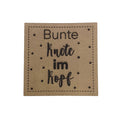 Label | 4x4 cm | Bunte Knete im Kopf | 30 Farben