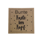 Label | 4x4 cm | Bunte Knete im Kopf | 30 Farben