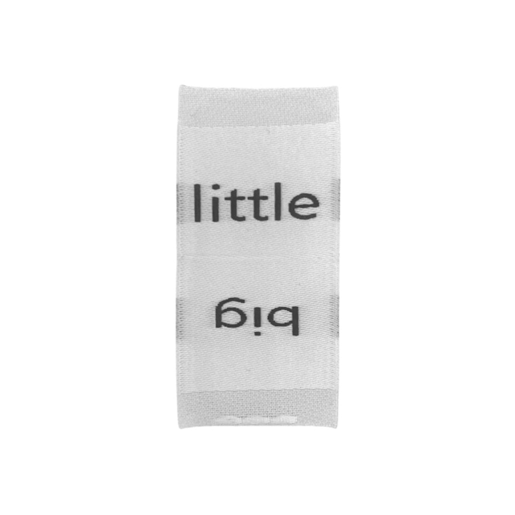 Weblabel | big/little | weiß