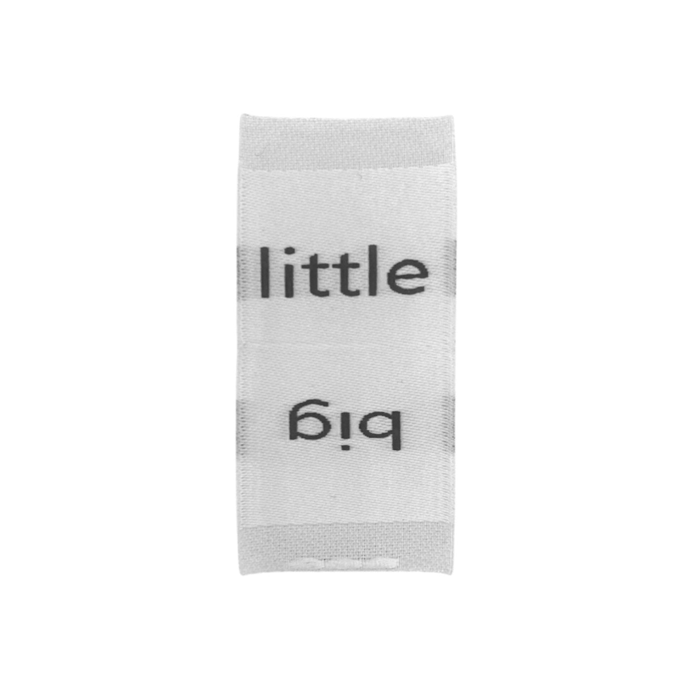 Weblabel | big/little | weiß