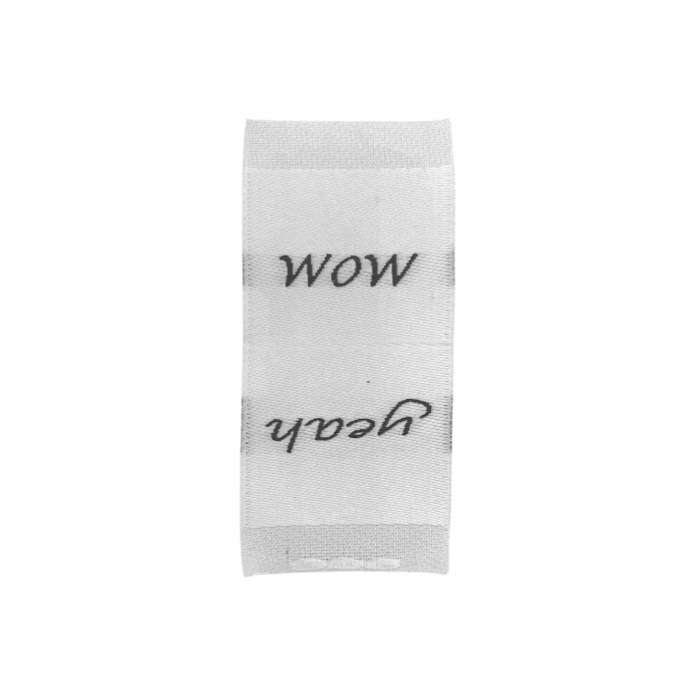 Weblabel | wow/yeah | weiß