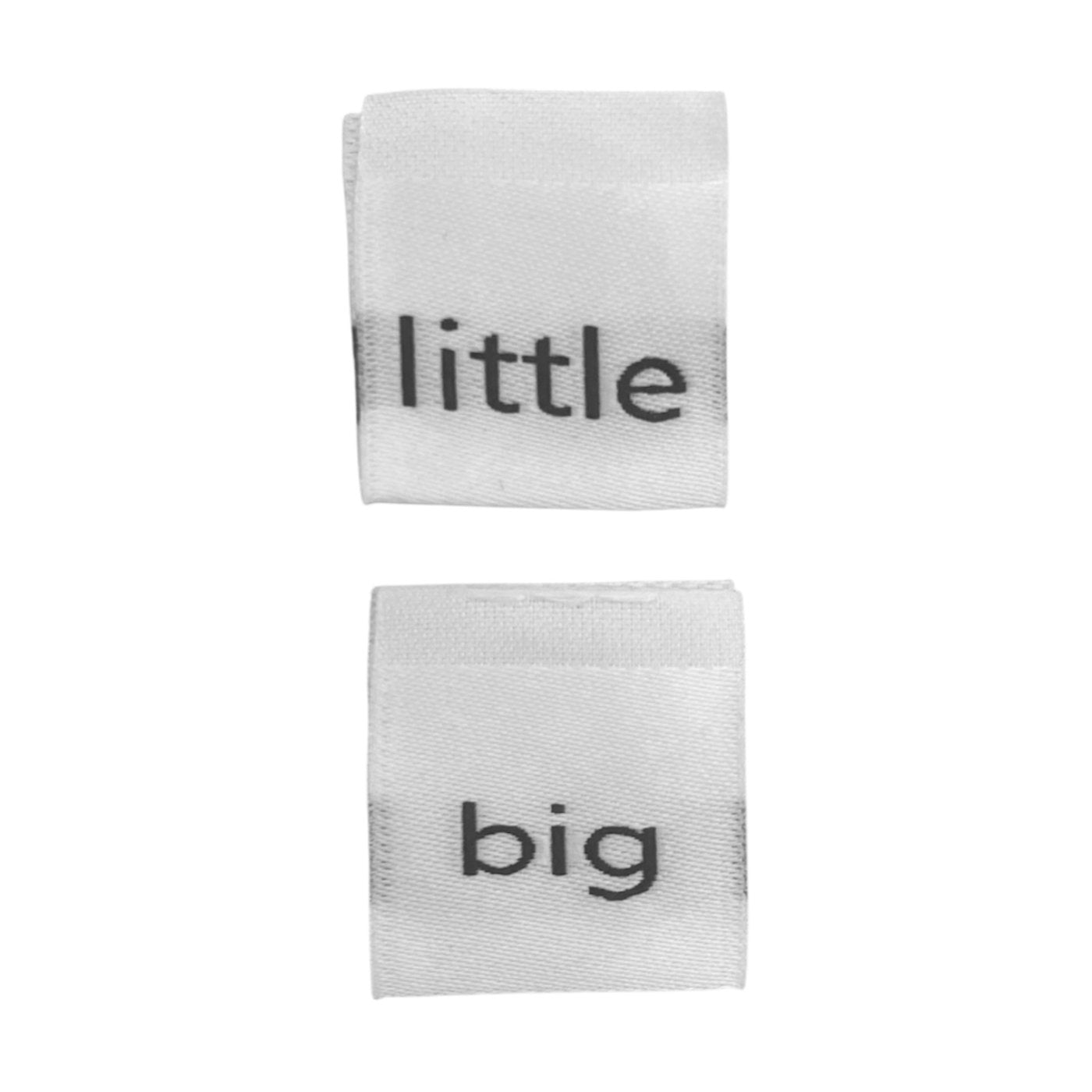 Weblabel | big/little | weiß