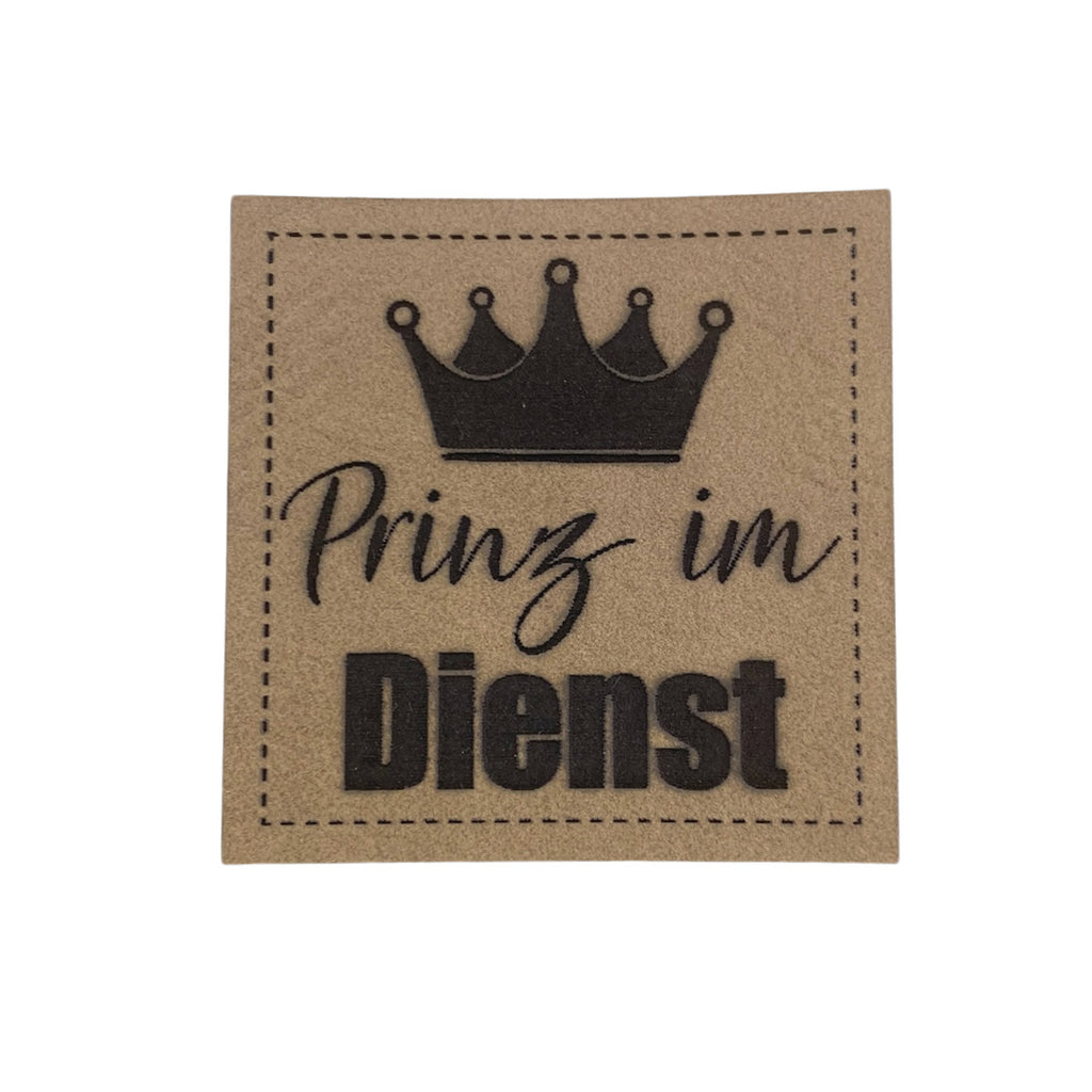 Label | 4x4 cm | Prinz im Dienst | 30 Farben