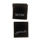 Weblabel | wow/yeah | schwarz