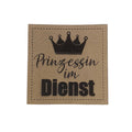 Label | 4x4 cm | Prinzessin im Dienst | 30 Farben
