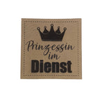 Label | 4x4 cm | Prinzessin im Dienst | 30 Farben