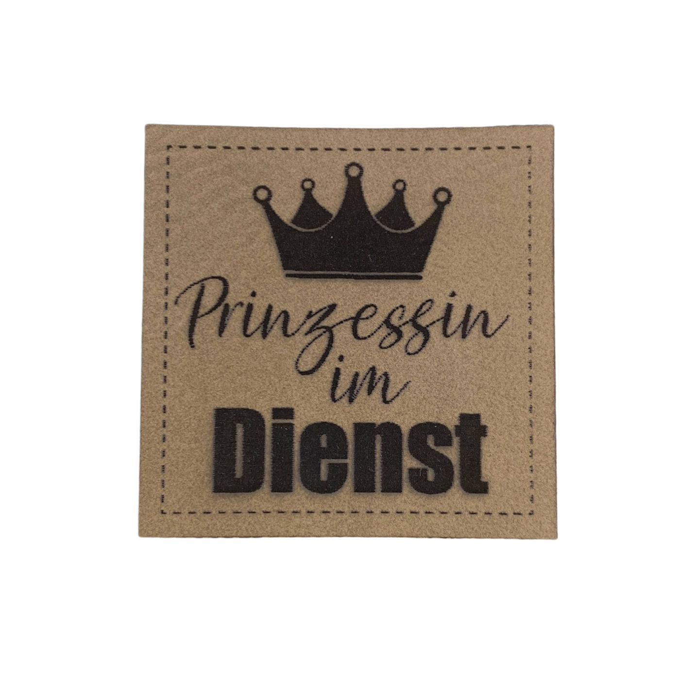 Label | 4x4 cm | Prinzessin im Dienst | 30 Farben
