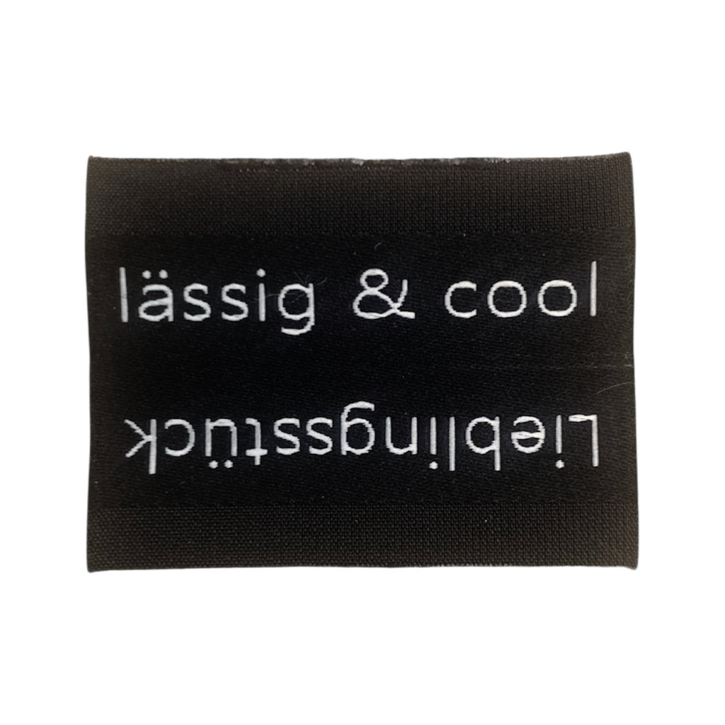 Weblabel | Lieblingsstück/lässig & cool | schwarz