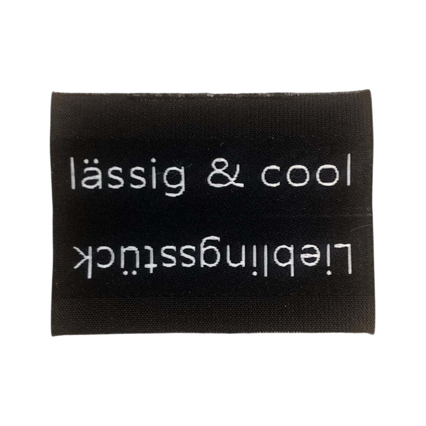 Weblabel | Lieblingsstück/lässig & cool | schwarz