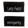 Weblabel | Letz Fetz/einzigartig | schwarz