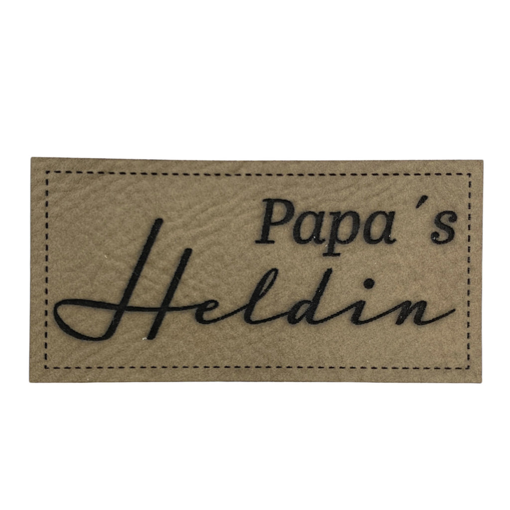 Label | 3x6 cm | Papa's Heldin | 30 Farben