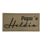 Label | 3x6 cm | Papa's Heldin | 30 Farben