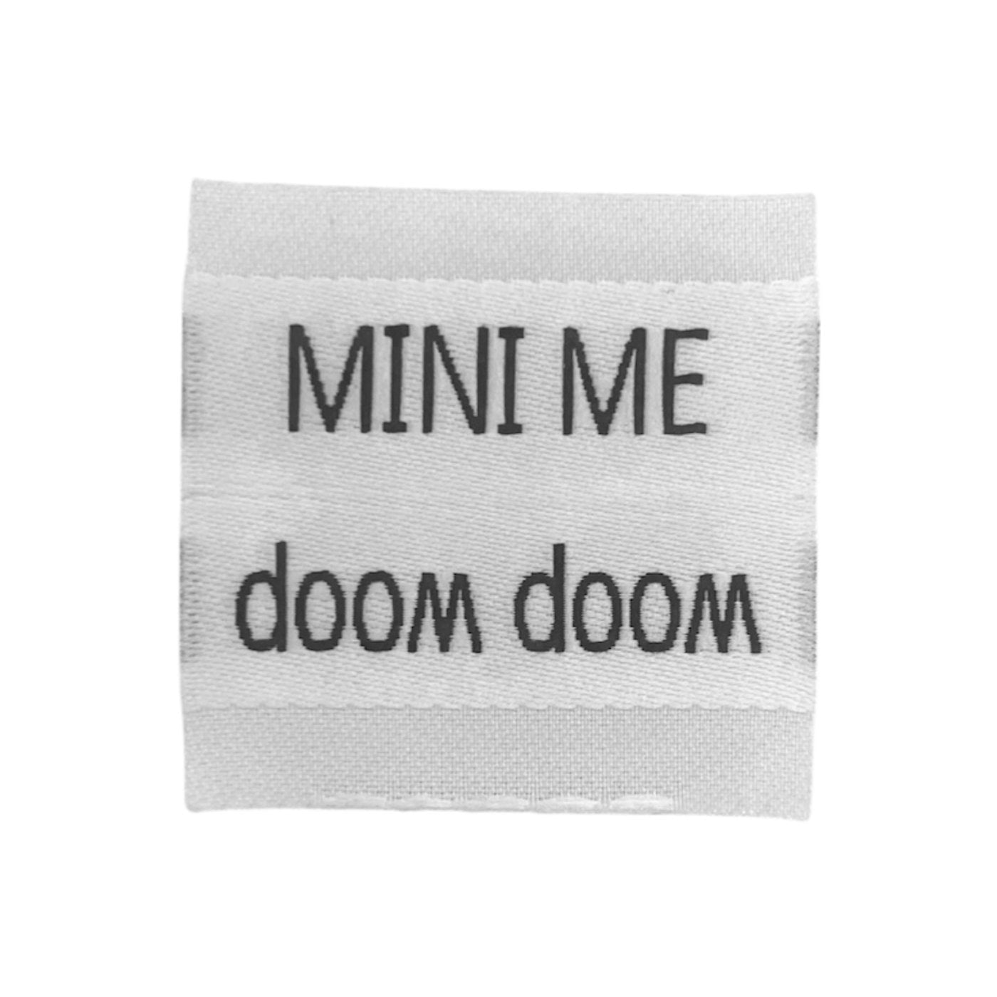 Weblabel | mini me/woop woop | weiß
