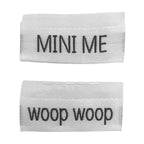 Weblabel | mini me/woop woop | weiß
