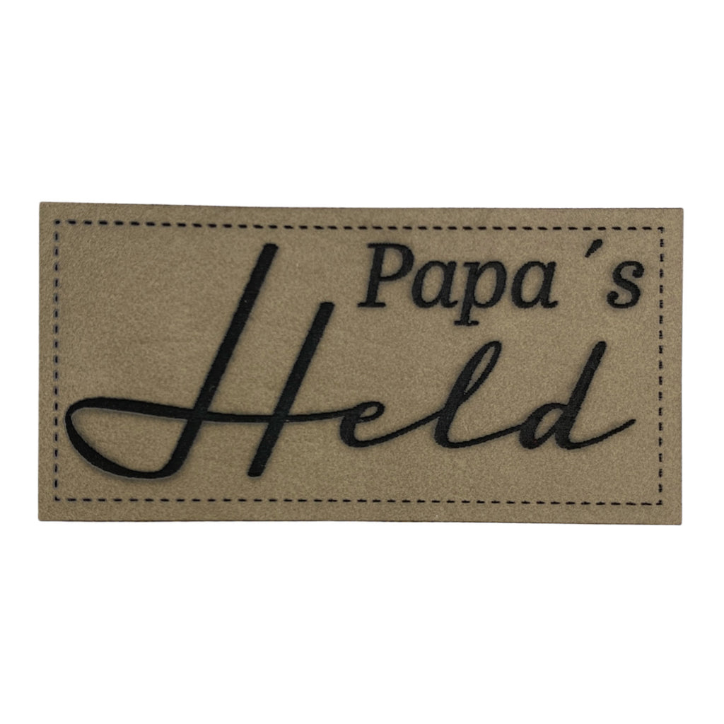 Label | 3x6 cm | Papa's Held | 30 Farben