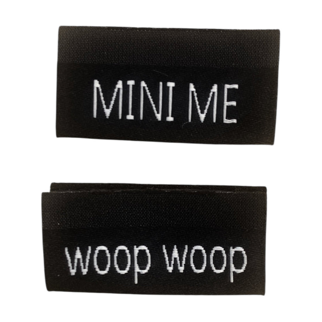 Weblabel | mini me/woop woop | schwarz