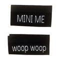 Weblabel | mini me/woop woop | schwarz