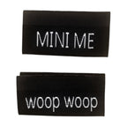 Weblabel | mini me/woop woop | schwarz