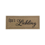 Label | 2x5 cm | Opa's Liebling | 30 Farben