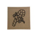 Label | 4x4 cm | Zuckerstange | 30 Farben