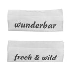 Weblabel | frech & wild/wunderbar | weiß