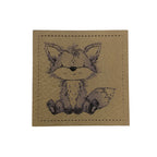 Label | 4x4 cm | Fuchsilein | 30 Farben