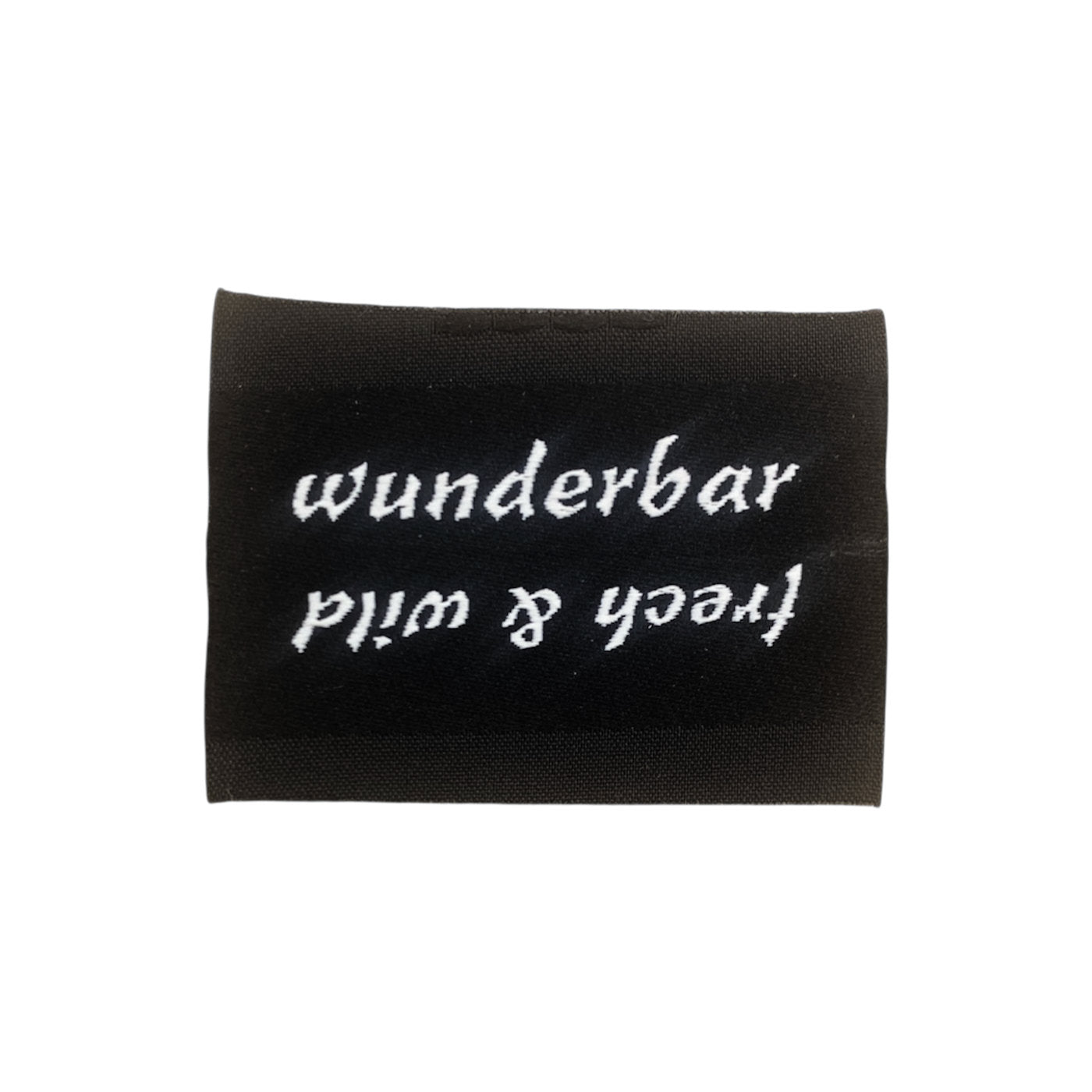 Weblabel | frech & wild/wunderbar | schwarz