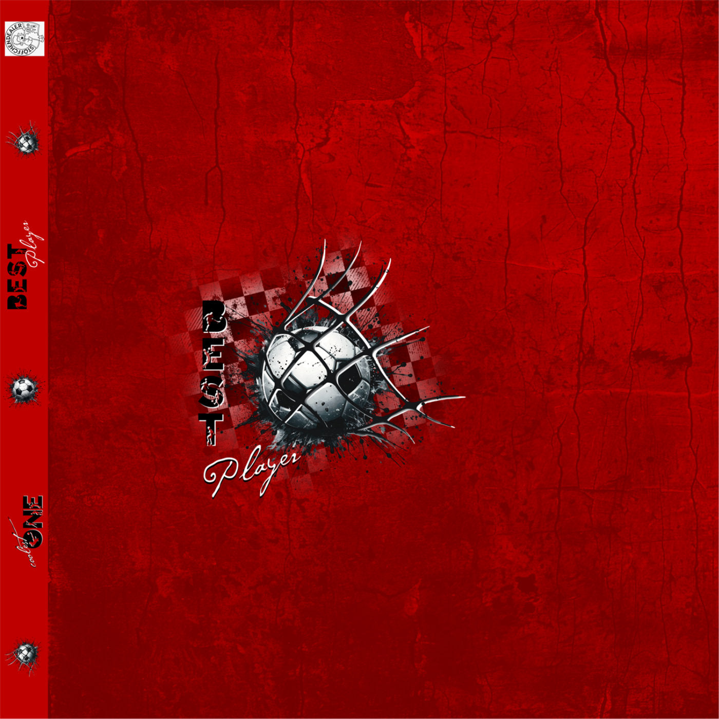 Panel Fußball rot | Eigenproduktion