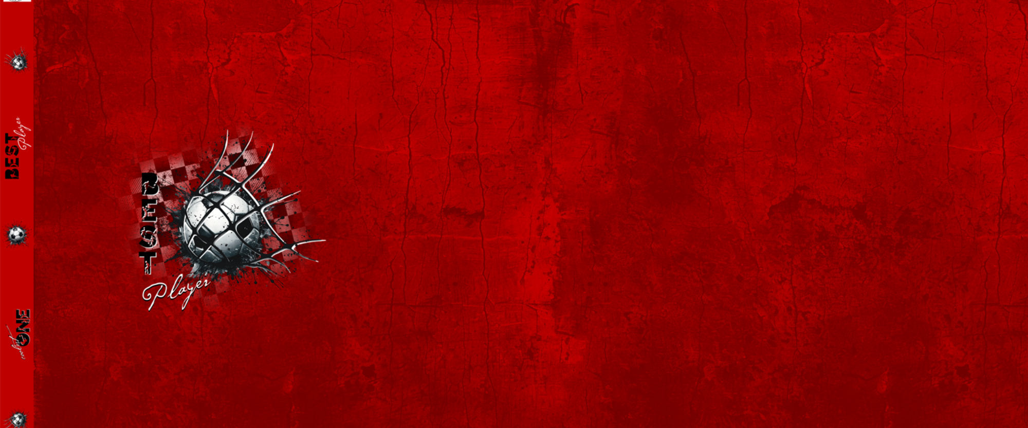 Panel Fußball rot | Eigenproduktion
