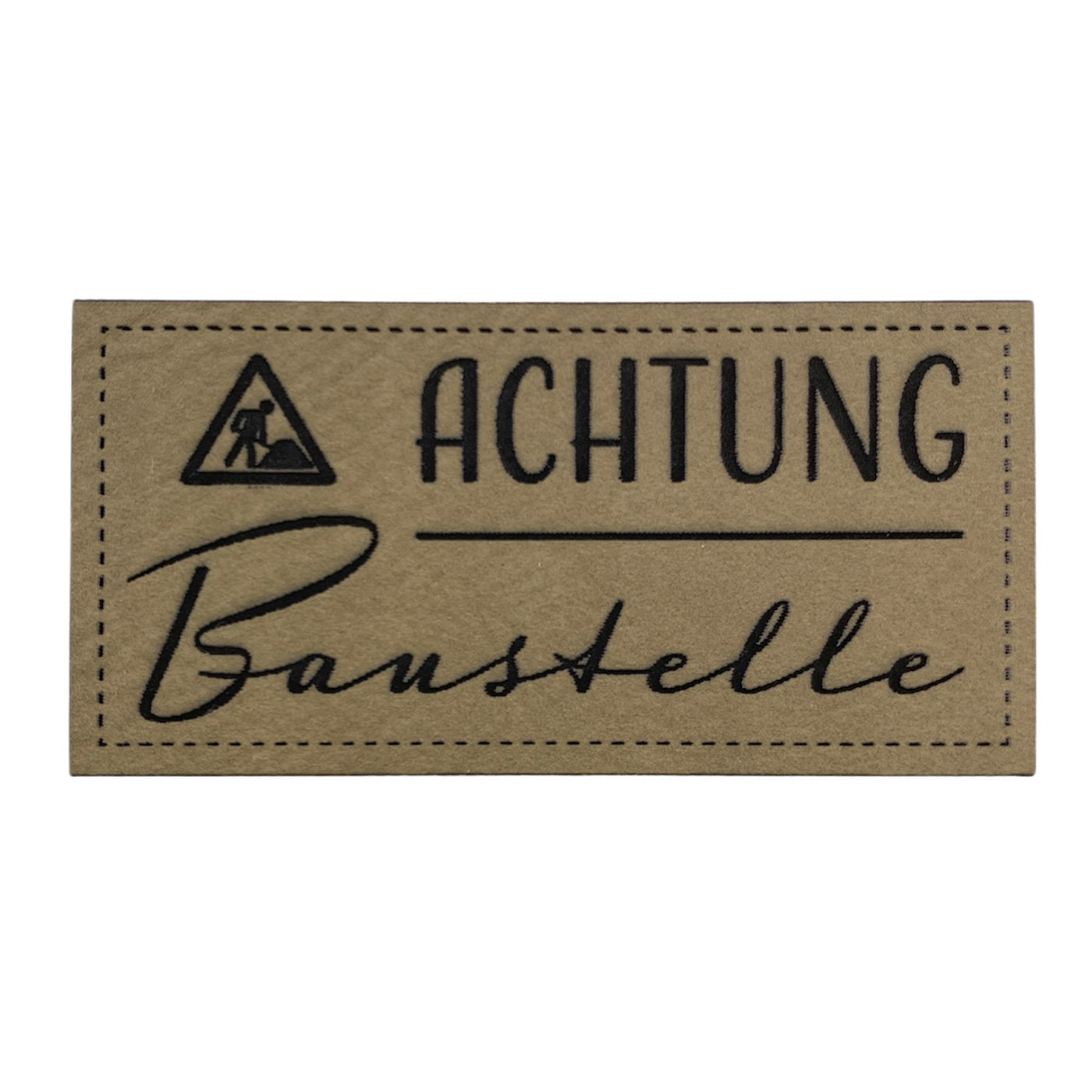 Label | 3x6 cm | Achtung Baustelle | 30 Farben