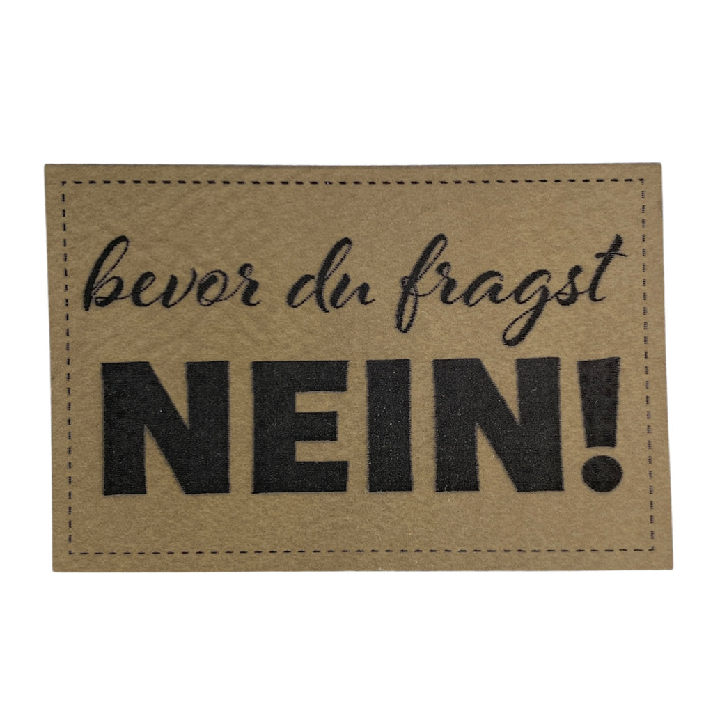 Label | 4x6 cm | bevor du fragst NEIN! | 30 Farben