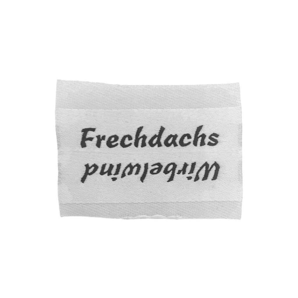 Weblabel | Frechdachs/Wirbelwind | weiß