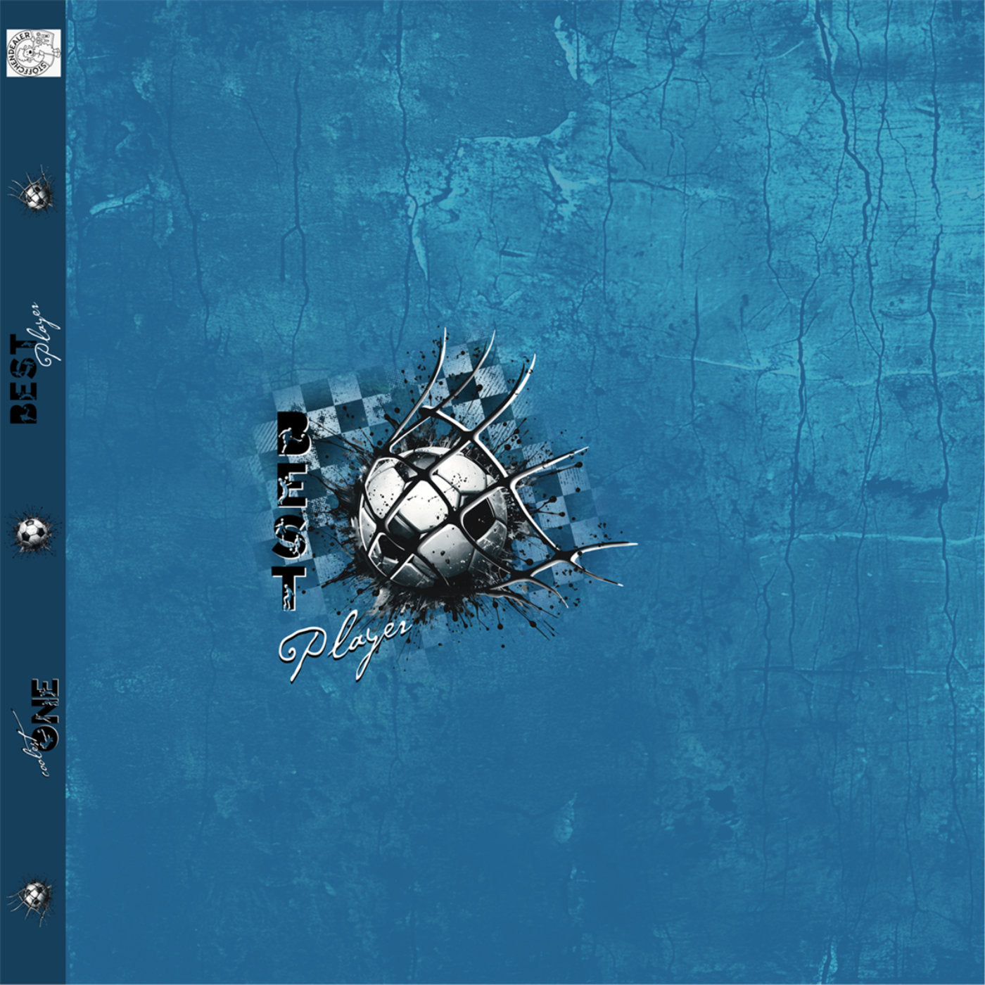Panel Fußball blau | Eigenproduktion