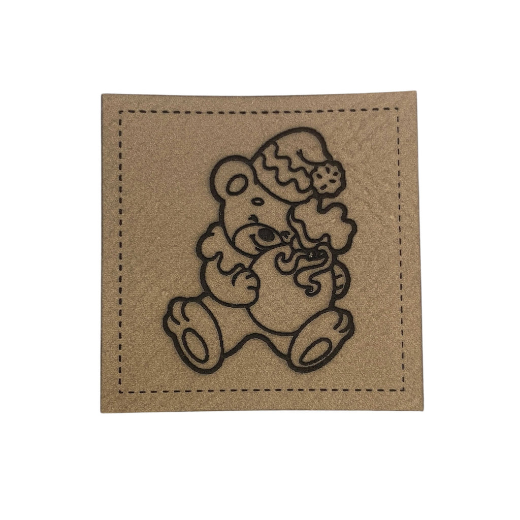 Label | 4x4 cm | Teddybär | 30 Farben