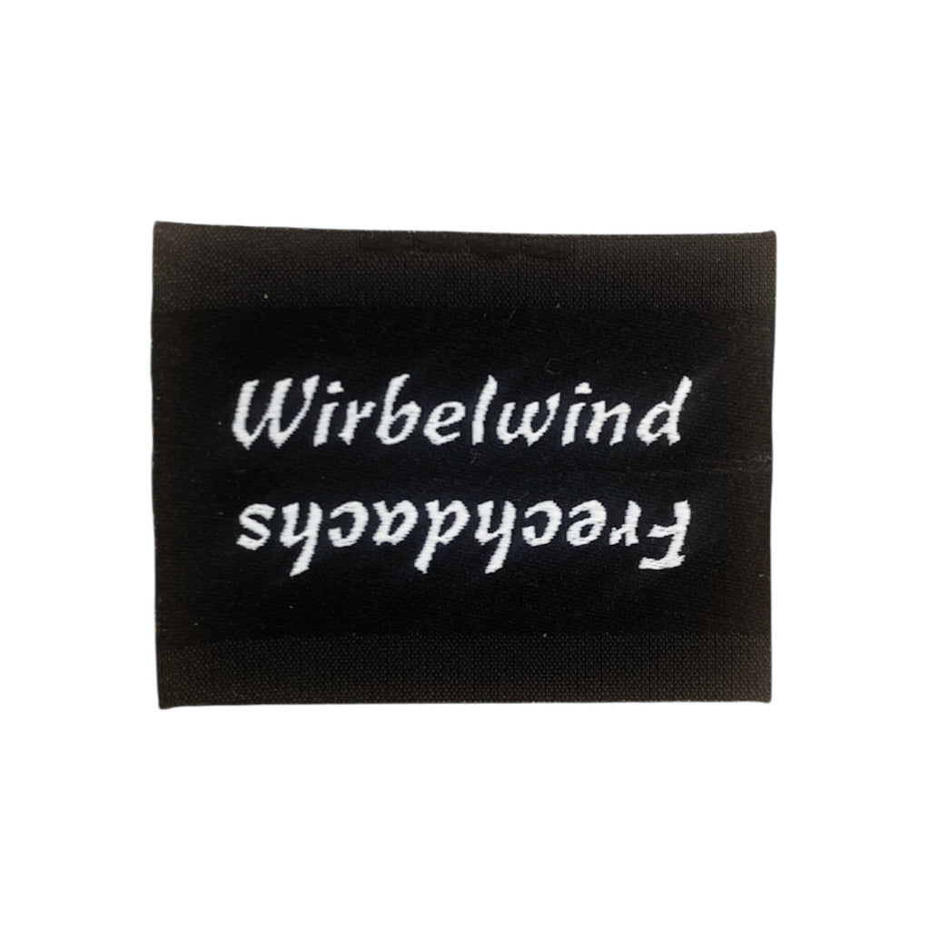 Weblabel | Frechdachs/Wirbelwind | schwarz