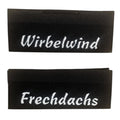 Weblabel | Frechdachs/Wirbelwind | schwarz