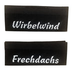 Weblabel | Frechdachs/Wirbelwind | schwarz