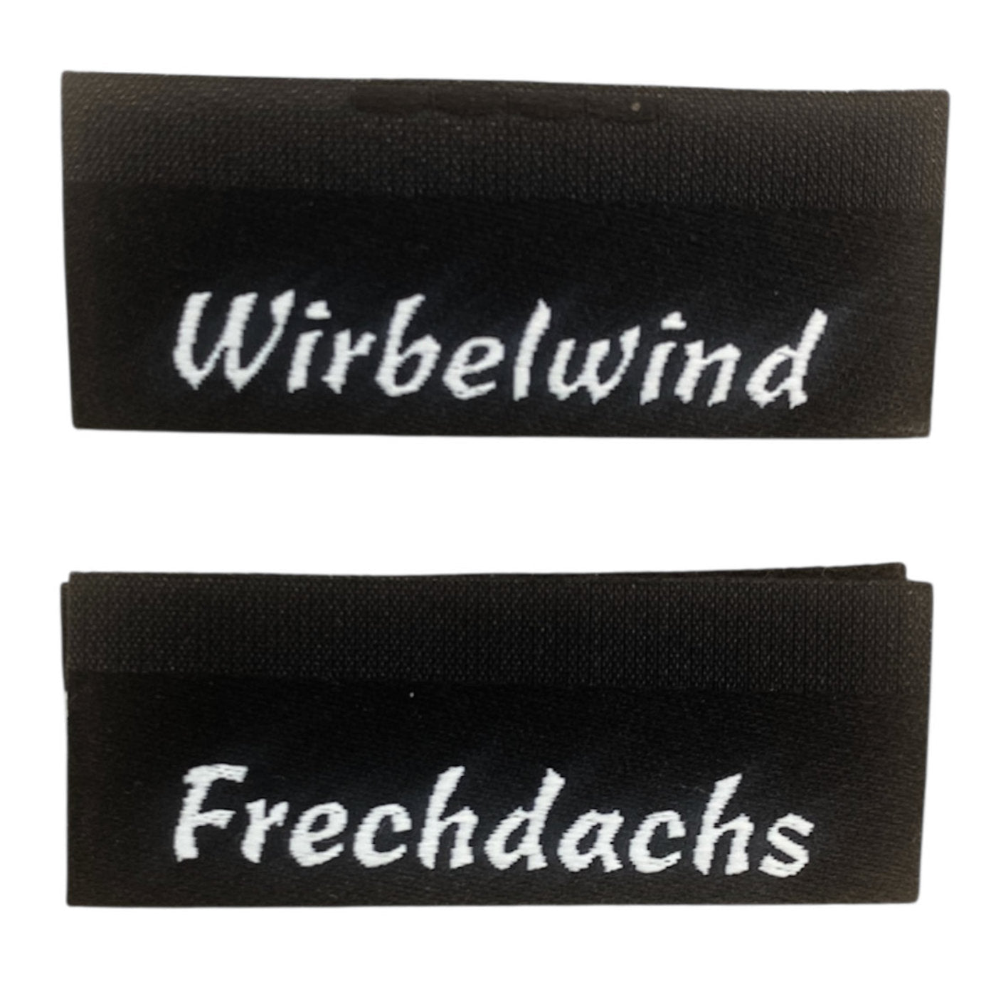 Weblabel | Frechdachs/Wirbelwind | schwarz