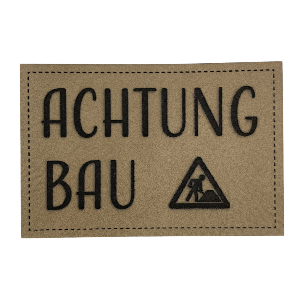 Label | 4x6 cm | Achtung Bau | 30 Farben