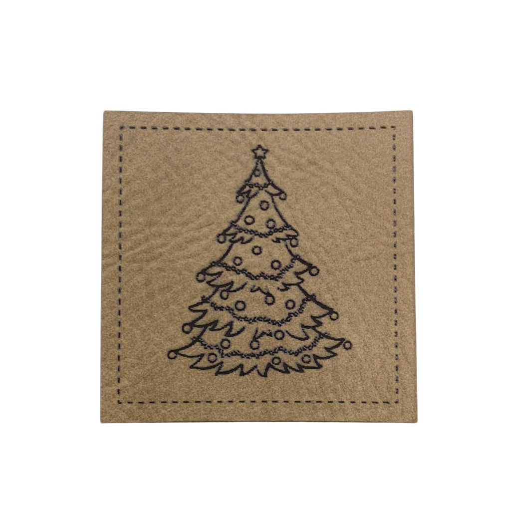 Label | 4x4 cm | Tannenbaum | 30 Farben