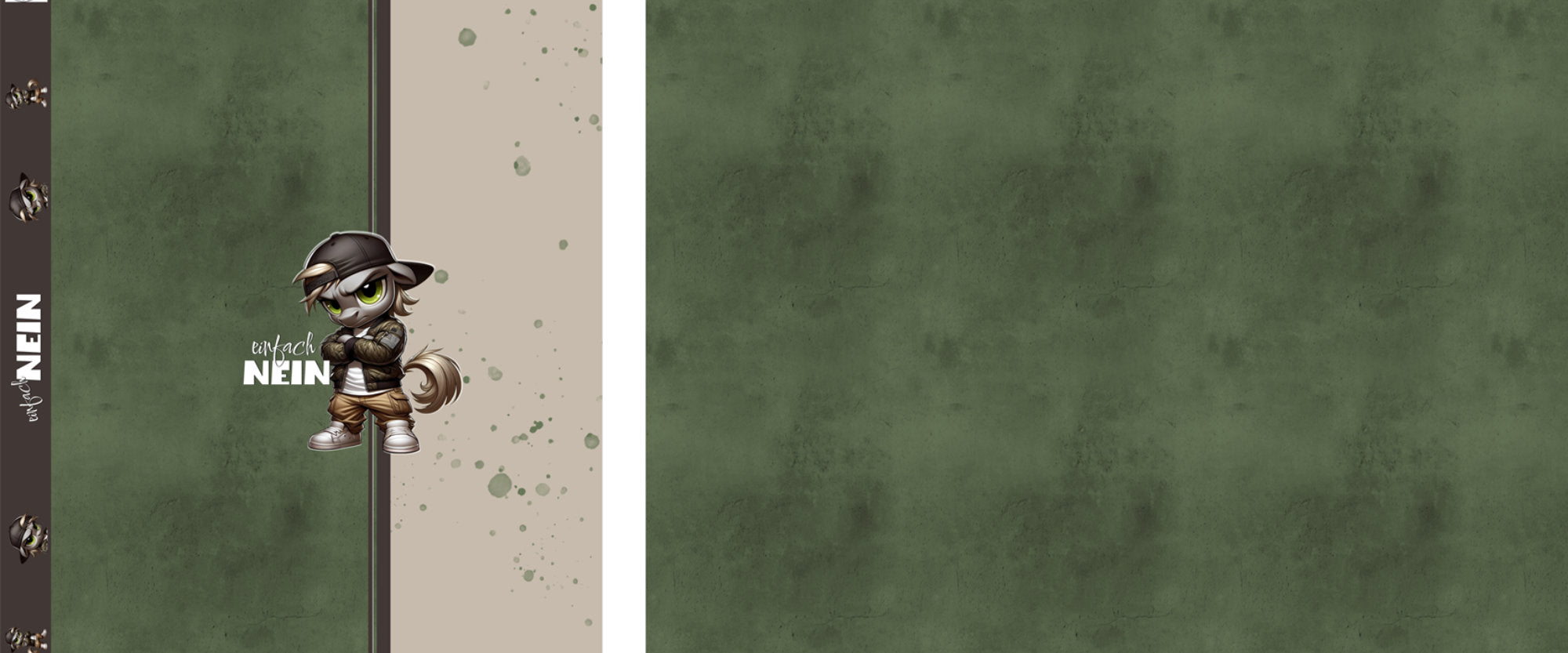 Panel Einfach nein olive | Eigenproduktion