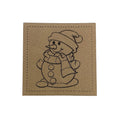 Label | 4x4 cm | Schneemann | 30 Farben
