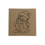 Label | 4x4 cm | Schneemann | 30 Farben