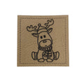 Label | 4x4 cm | Reh sitzend | 30 Farben