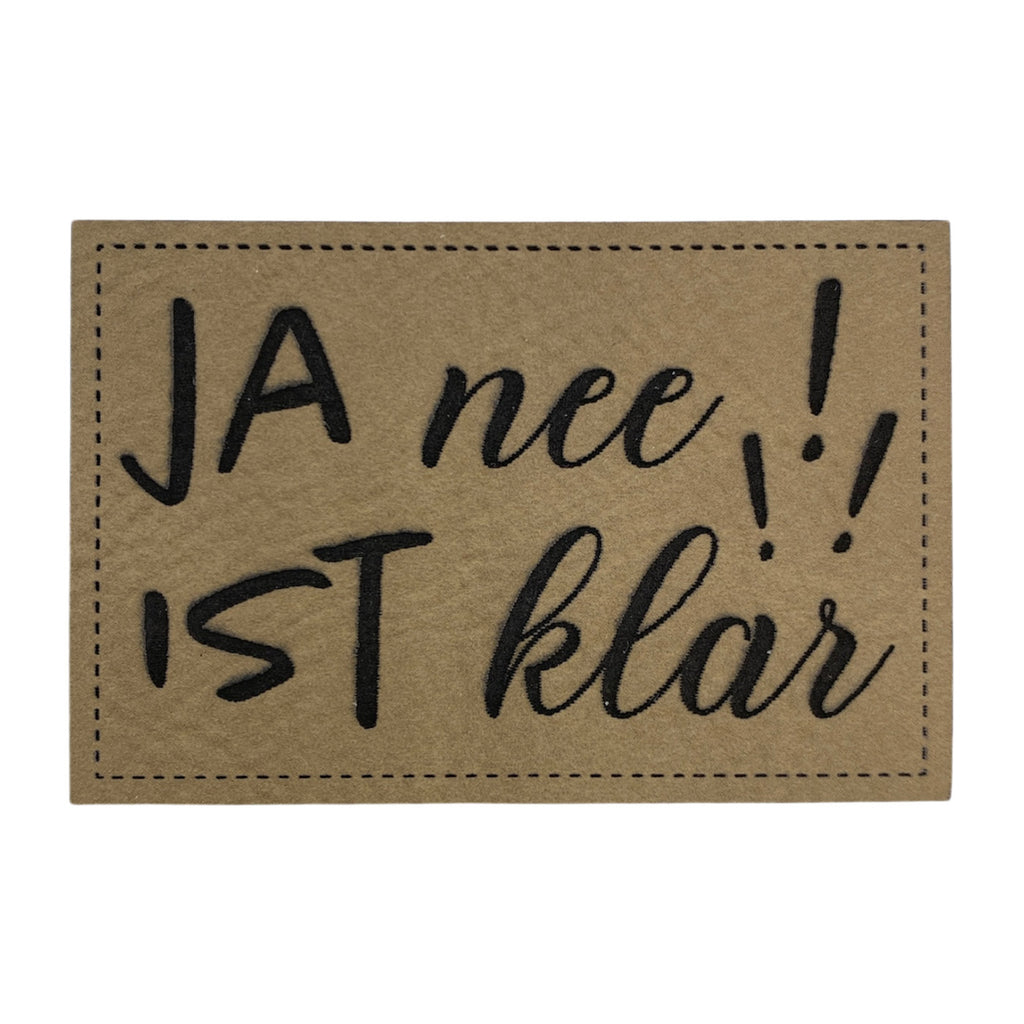 Label | 4x6 cm | Ja ne ist klar | 30 Farben