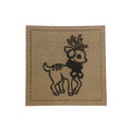 Label | 4x4 cm | Reh Schal | 30 Farben