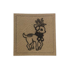 Label | 4x4 cm | Reh Schal | 30 Farben