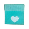 4 Stück Weblabel | Herz | mint