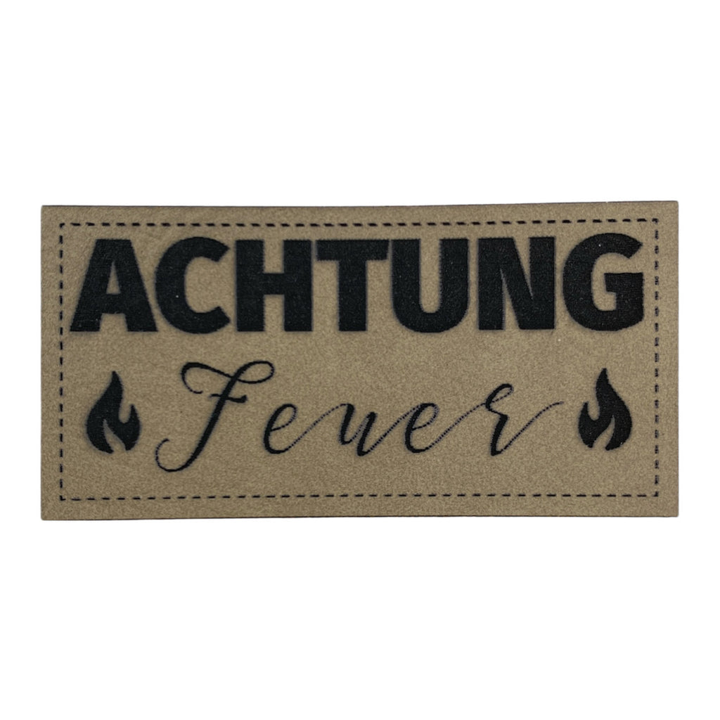 Label | 3x6 cm | Achtung Feuer | 30 Farben
