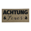 Label | 3x6 cm | Achtung Feuer | 30 Farben